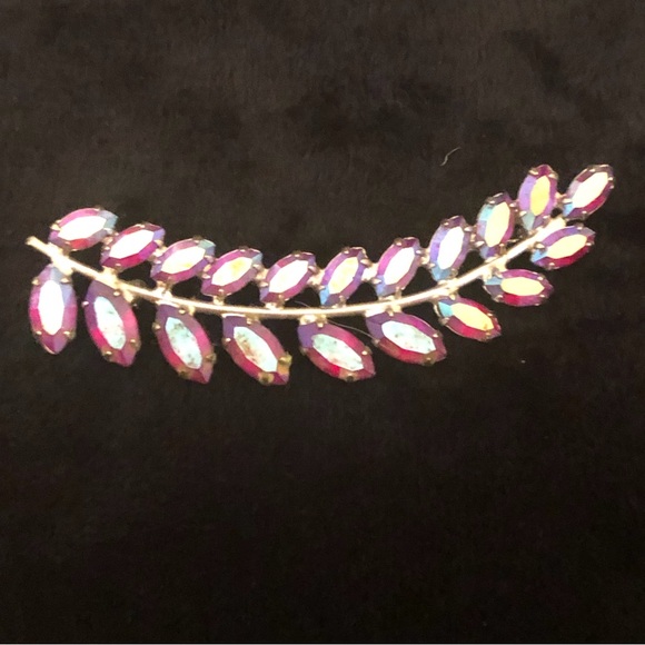 🌸VTG B. David Rhinestone Brooch and Earrings - Picture 7 of 11